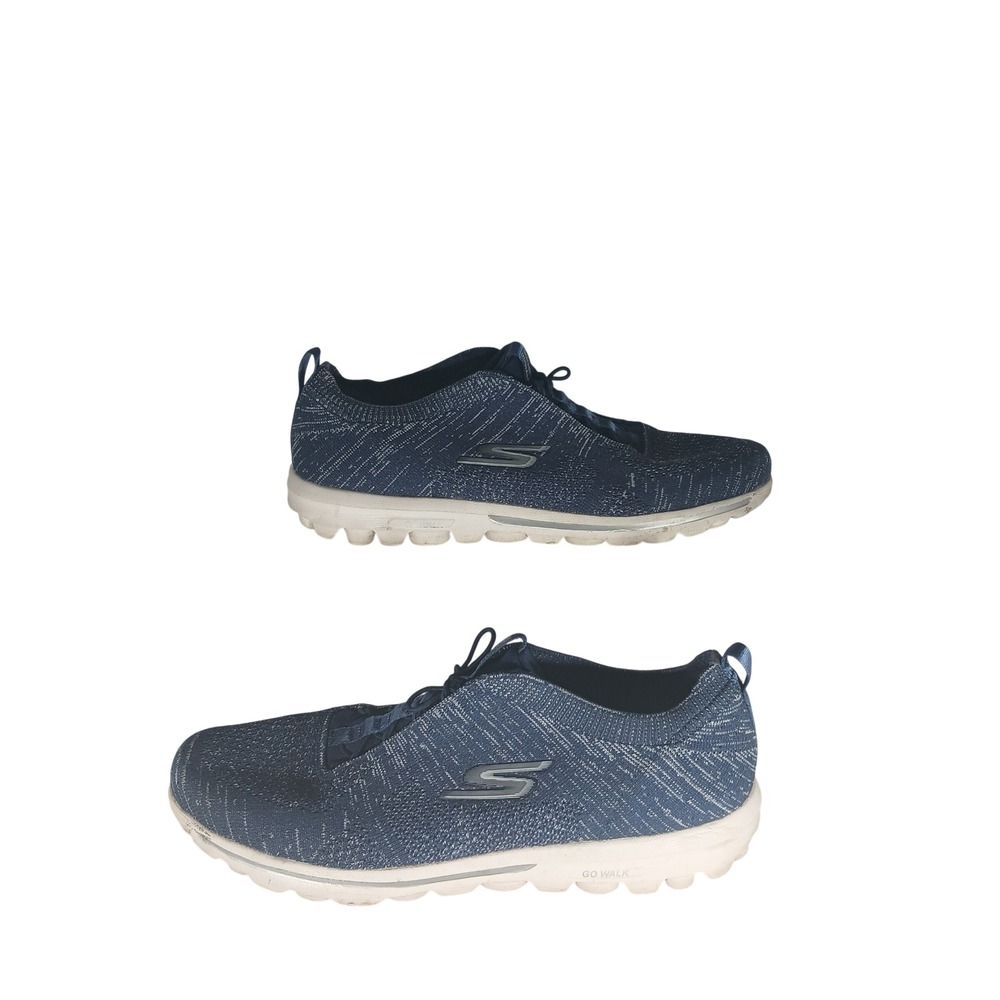 Skechers GoWalk Joy 11 Navy Blue Knit Slip On Walking Shoes 124992 Athleisure